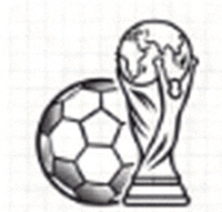 体育直播官网标志 - 金色奖杯与足球结合的设计